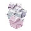 High-waisted pure cotton underwear for women, cross-border printed, large-sized, tight-fitting, European and American girls' underwear, seamless women's triangular shorts Item Picture